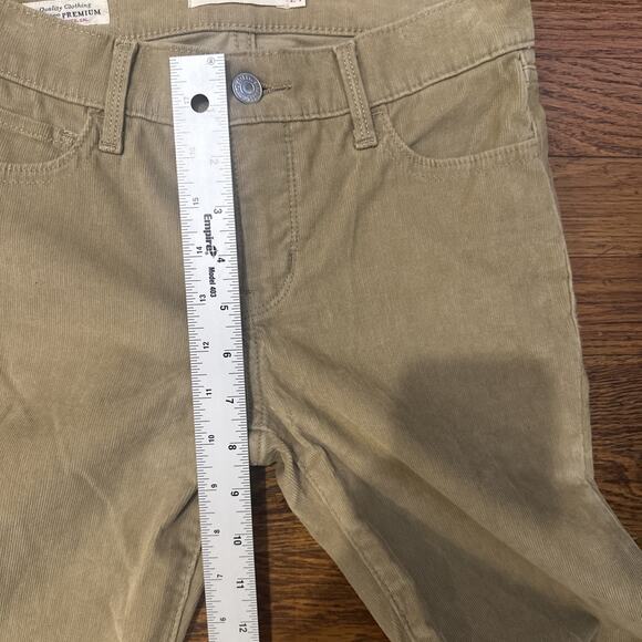 Levi’s Corduroy Pants Light Brown 24 312 Shaping Slim 0 24x30 Women’s - Picture 8 of 11
